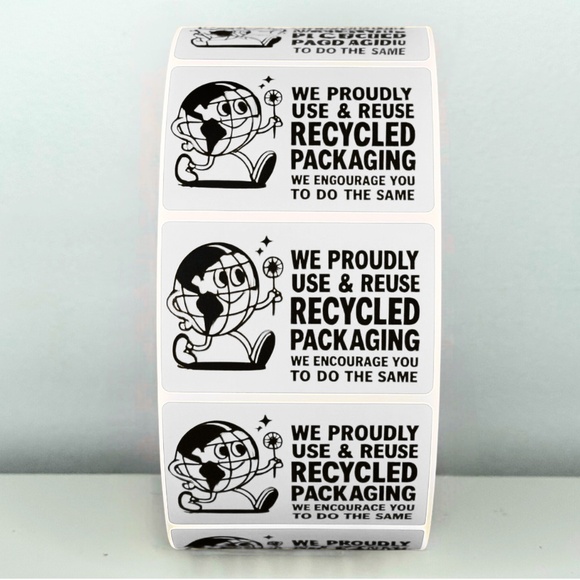 Recycled Packaging Stickers – Eco Friendly Labels for Shipping and Orders - Picture 11 of 11